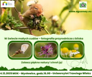 Plakat zapraszający na spotkanie 4.12.2025